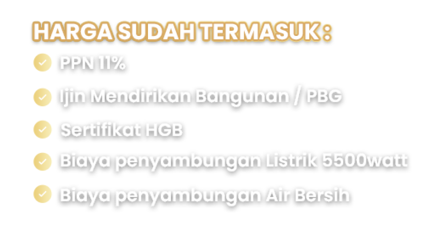 Harga Sudah Termasuk List